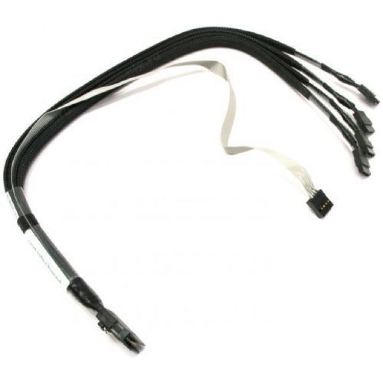 Шлейф SAS Adaptec 1xSFF-8087 (mSASx4) To 4xSATA (4xSATA Жесткий Диск или Корзина) Shrapnel 50cm/0,5m(CBL-00079-01-A-R)