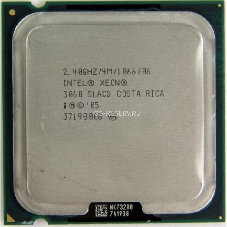 Процессор Intel Xeon 3060 2400Mhz (1066/L2-4Mb) 2x Core 65Wt Socket LGA775 Conroe(SL9TZ)