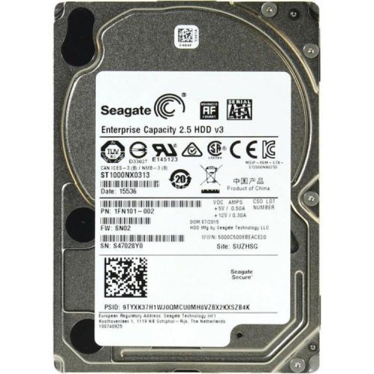 Жесткий Диск Seagate Enterprise Capacity 2.5 HDD 1Tb (U600/7200/128Mb) 512e 6G SATAIII 2,5"(ST1000NX0313)