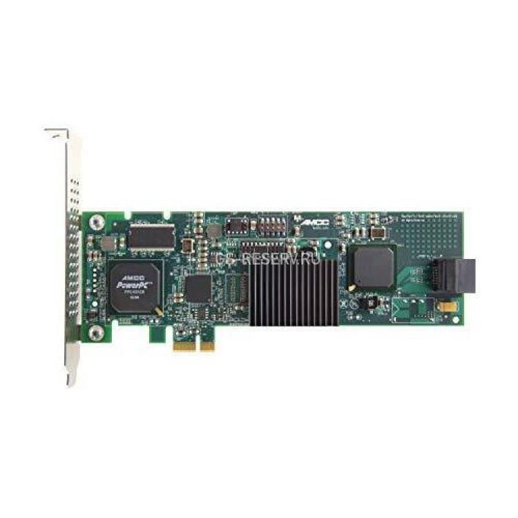 Контроллер RAID SATA 3Ware PowerPC405CR 128Mb Int-2xSATA RAID10 SATAII-300 LP PCI-E1x(700-3520-02)