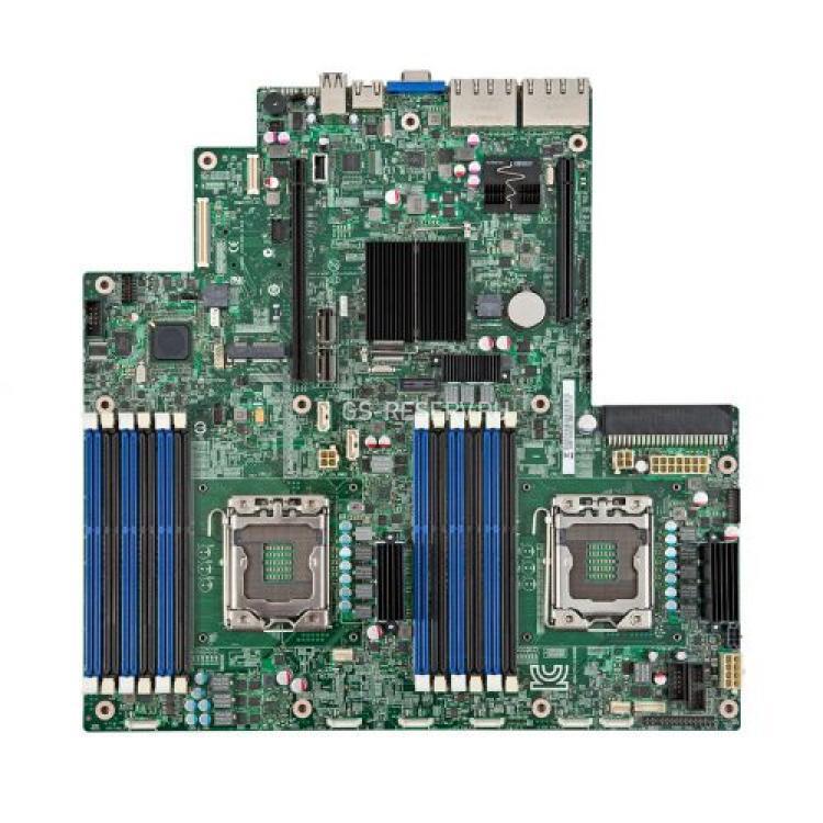 Материнская Плата Intel iC602 Dual Socket 1356 12DDR3 1SATAIII mSATA 2xSFF8087 8SAS/SATAII 2PCI-E16x3.0&Riser 4xGbLAN ATX 8000Mhz(G27007)