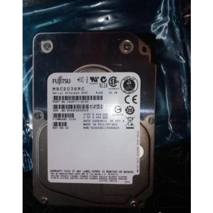 Жесткий Диск Fujitsu 36Gb (U300/15000/16Mb) Dual Port SAS 2,5"(CA06771-B100)