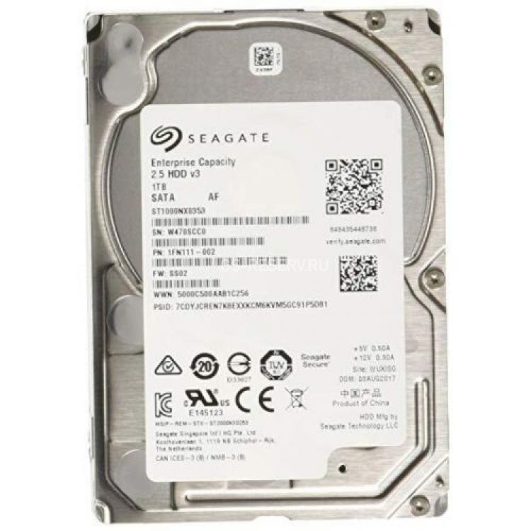 Жесткий Диск Seagate Enterprise Capacity 2.5 HDD SED 1Tb (U600/7200/128Mb) SED 512e 6G SATAIII 2,5"(ST1000NX0353)