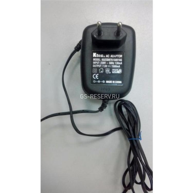Блок Питания Compex (Ktec) Input 220-230V 50/60Hz 1.3A Output 7,5V/1.5A For PS2208B(KA23D075150016G)
