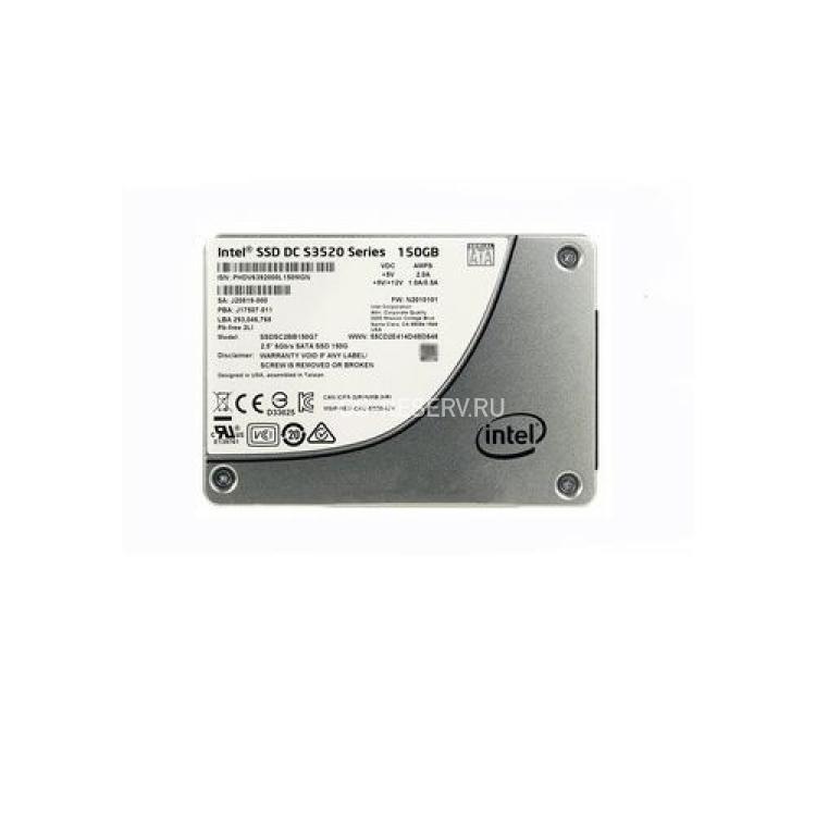 Твердотелый Накопитель SSD Intel SSD DC S3520 Series 150Gb 180Мб/сек TRIM 3D1 MLC AES 6G SATAIII 2,5" 7mm(950053)