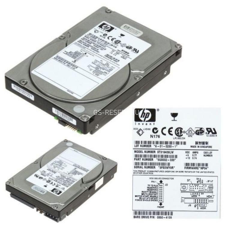 Жесткий Диск HP (Seagate) Barracuda 18XL ST318436LW 18,2Gb (U160/7200/2Mb) 68pin U160SCSI(P1167A)