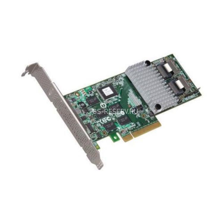 Контроллер SAS RAID LSI Logic LSISAS2108 CPU XOR PowerPC 800Mhz 512Mb Int-2xSFF8087 8xSAS/SATA RAID60 U600 SAS 2.0 PCI-E8x(LSI00214)