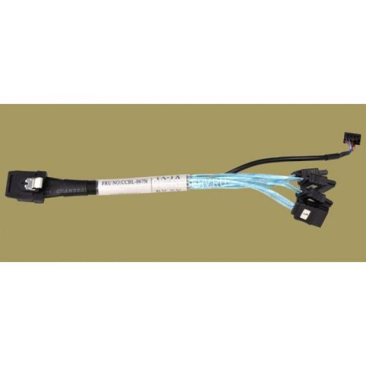 Шлейф SAS Tyan 1xSFF-8087 (mSASx4) To 4xSATA (4xSATA Жесткий Диск или Корзина) Shrapnel 20cm/0,2m(CCBL-067N)
