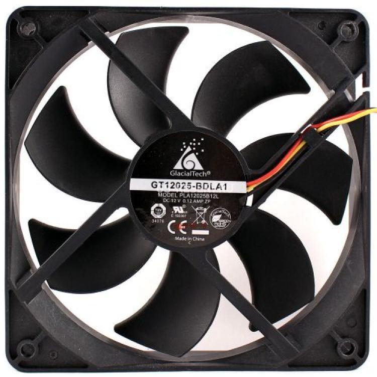 Вентилятор GlacialTech 950RPM 18,5dBA 35,8CFM 120x120x25mm(GT12025-BDLA1)