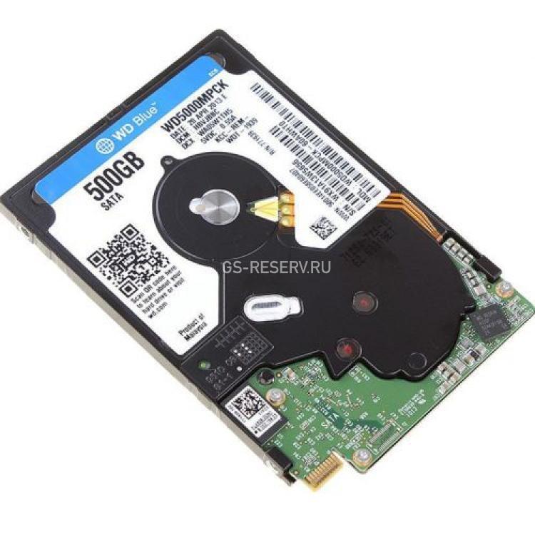 Жесткий Диск Western Digital Blue UltraSlim 500Gb (U600/5400/16Mb) 6G SATAIII SFF-8784 2,5"(FDHP3)