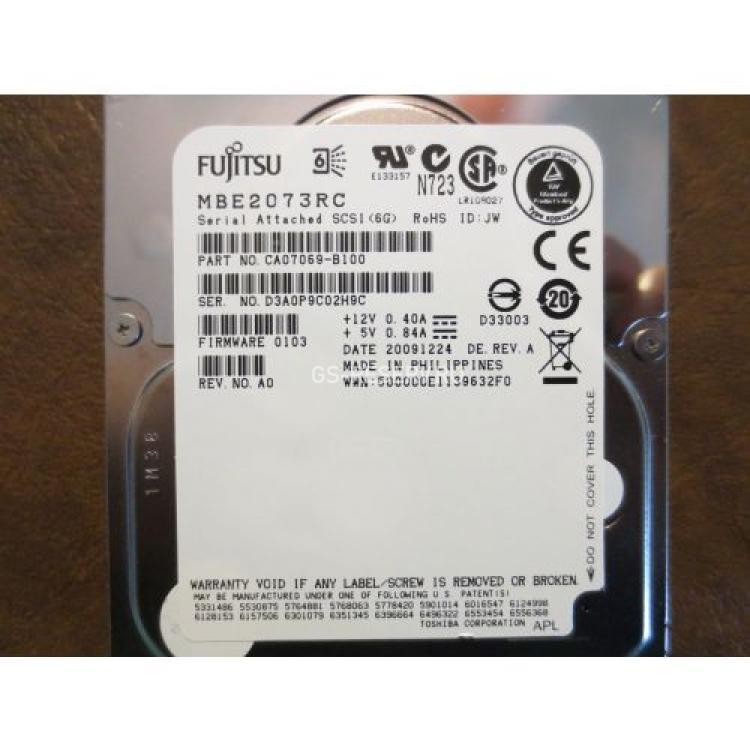 Жесткий Диск Fujitsu 73Gb (U600/15000/16Mb) 6G SAS 2,5"(CA07069-B100)