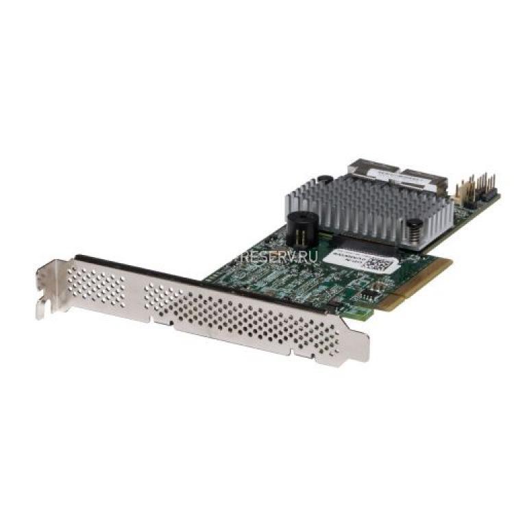 Контроллер SAS RAID LSI Logic LSISAS2208 CPU XOR PowerPC 800Mhz 1Gb Int-2xSFF8087 8xSAS/SATA RAID60 U600 SAS 2.0 PCI-E8x(LSI00330)