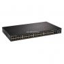 Коммутатор Dell Ethernet 48port-10/100Mbps 2x1000BASE-T 2xSFP PoE Smart 2-го уровня 19" 1U(210-19770)