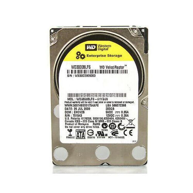 Жесткий Диск Western Digital VelociRaptor 300Gb (U300/10000/16Mb) SATAII 2,5"(WD3000BLFS)