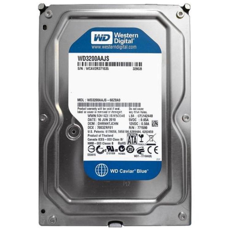 Жесткий Диск Western Digital Caviar Blue 320Gb (U300/7200/8Mb) SATAII(WD3200AAJS-65VWA0)