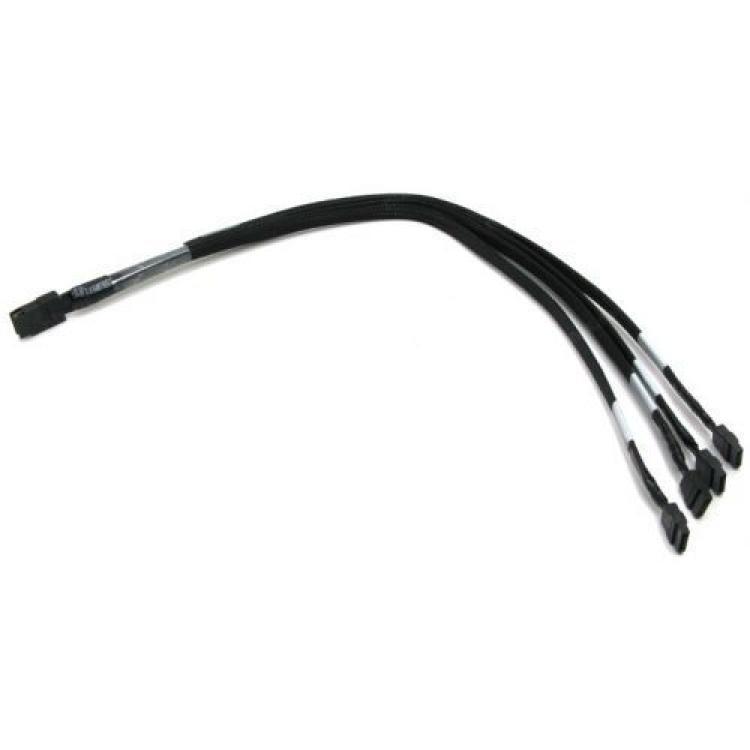 Шлейф SAS Adaptec 1xSFF-8087 (mSASx4) To 4xSATA (4xSATA Жесткий Диск или Корзина) 50cm/0,5m(ACK-I-mSASx4-4SATAx1-0.5m)