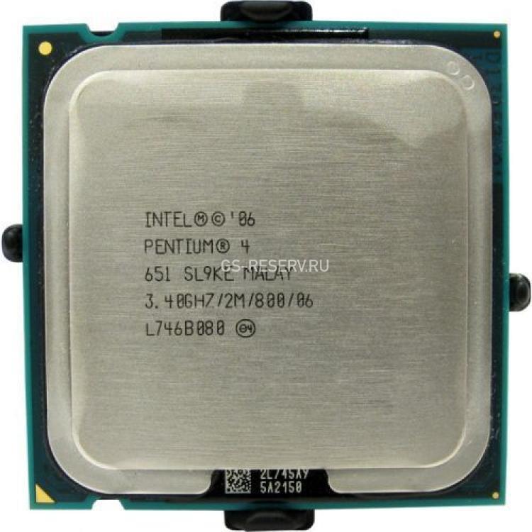 Процессор Intel Pentium 651 3400Mhz (800/L2-2Mb) HT 65Wt LGA775 Cedar Mill(SL94W)