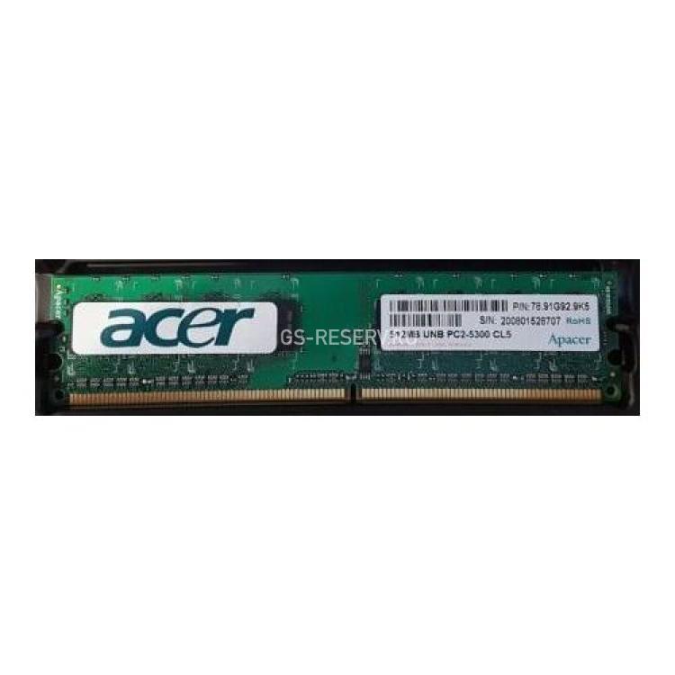 RAM DDRII-667 Apacer 512Mb PC2-5300U(78.91G92.9K5)