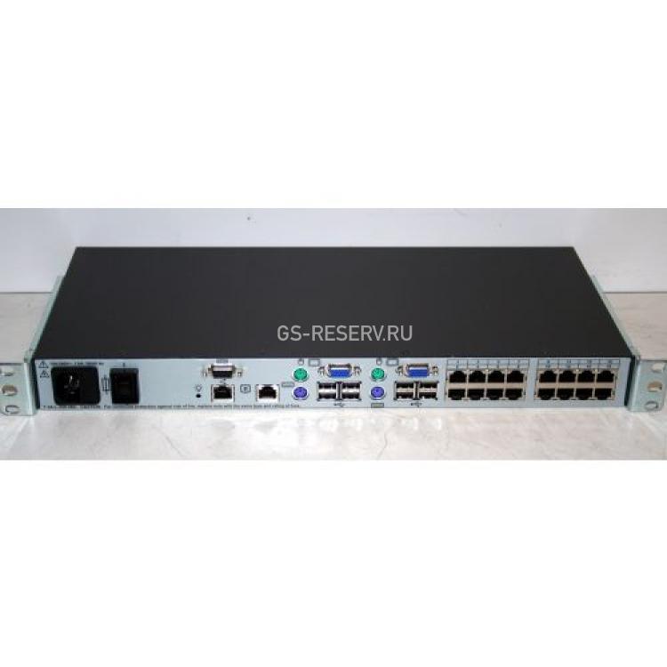 KVM Переключатель HP Server IP Console Switch With Virtual Media 0x2x16 16хPC USB/PS2 16xLAN 19" 1U(410529-001)