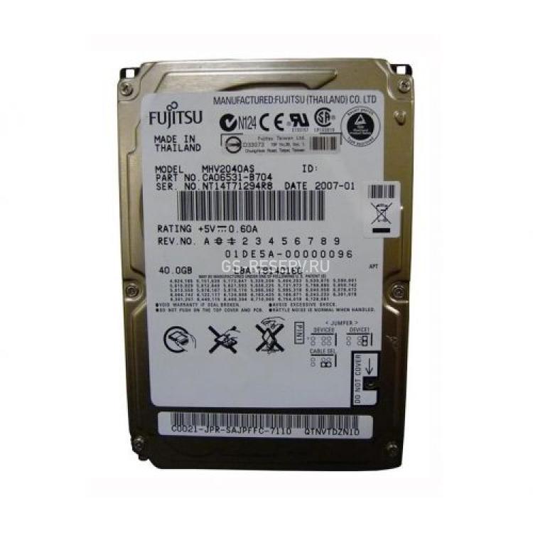 Жесткий Диск Fujitsu 40Gb (U100/5400/8Mb) IDE 2,5"(CA06531-B704)