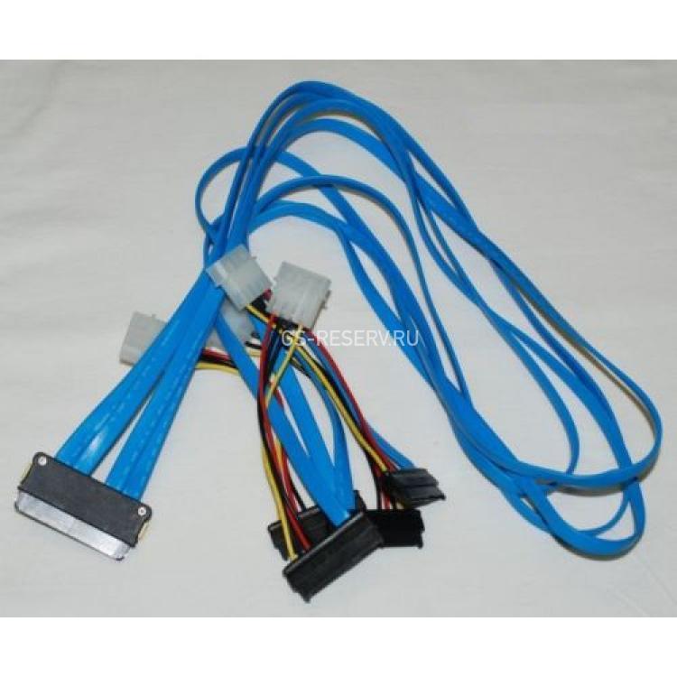 Шлейф SAS Adaptec 1xSFF-8484 (32Pin) To 4xSFF-8482 (4xSAS HDD) 100cm/1m(ACK-INT-SASx4-to-4SASx1-1M)