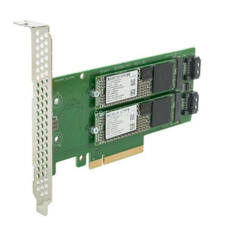 Твердотелый Накопитель SSD HP 120Gb M.2 Dual Kit (Intel) SSD Pro 1500 Series SSDSCIHF120A4H 120Gb R/W-540/480Mb/s MLC AES 20nm 6G SATAIII M.2 22x42mm For Apollo 4200 Gen9(759505-001)