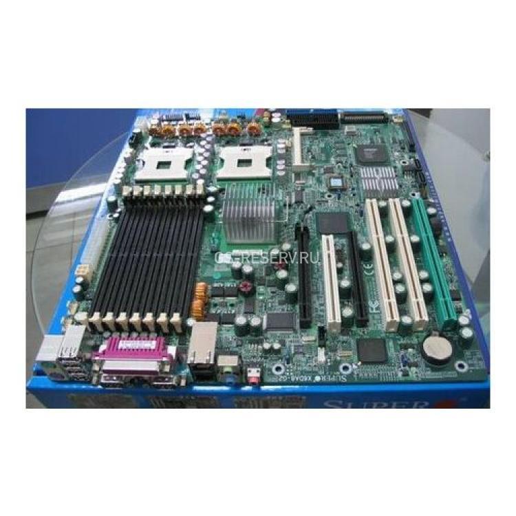 Материнская Плата Supermicro iE7525 Dual Socket 604 8DualDDRII 2U320SCSI 2SATA U100 2PCI-E16x 3PCI-X PCI 2GbLAN SVGA AC97-6ch E-ATX 800Mhz(X6DA8-G2)