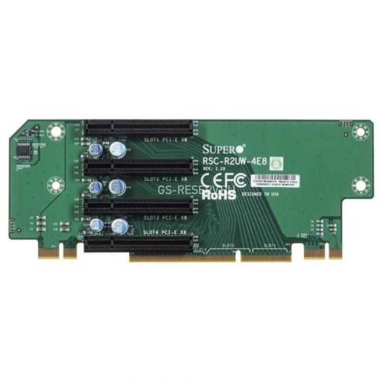 Riser SuperMicro 4PCI-E8x LHS WIO 2U For 2027R-WRF SYS-5027R-WRF SYS-6027R-N3RF SYS-6027R-WRF SYS-6027R-N3RFT+ SYS-2027R-N3RFT+ SYS-6027R-N3RF4+ SYS-6028R-WTRT SYS-6028R-WTR SYS-2028U-E1CNR4T+ SYS-2028U-E1CNRT+ SYS-2028U-TNR4T+(RSC-R2UW-4E8)