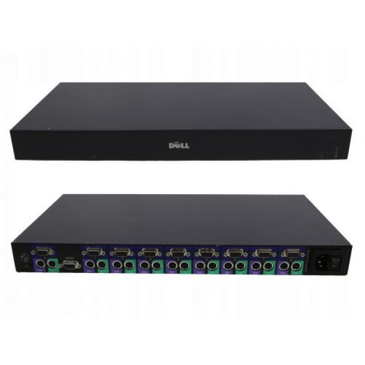 KVM Переключатель Dell 8хPC PS/2 Metal 19" 1U(106-1311)