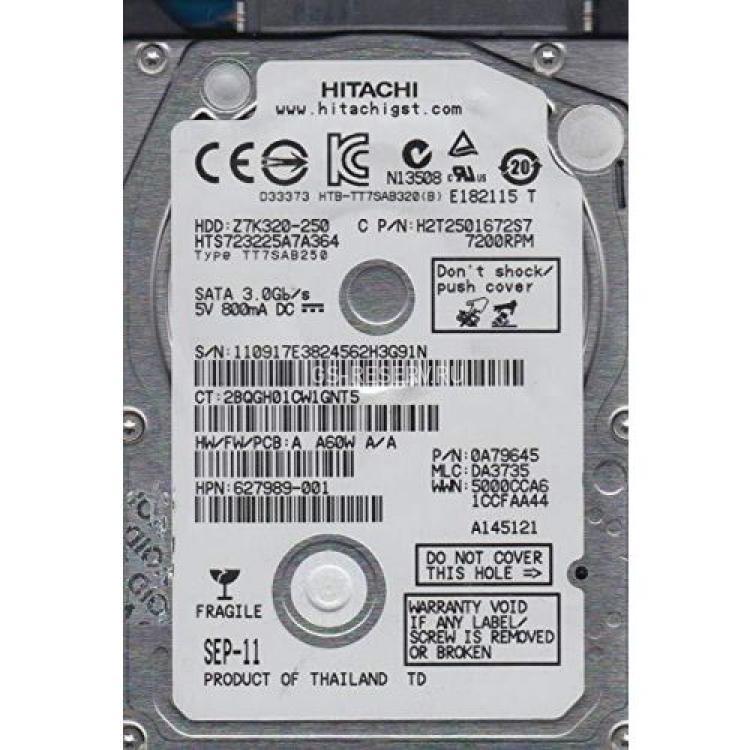 Жесткий Диск Hitachi Travelstar Z7K320 250Gb (U300/7200/16Mb) SATAII 2,5"(HTS723225A7A364)