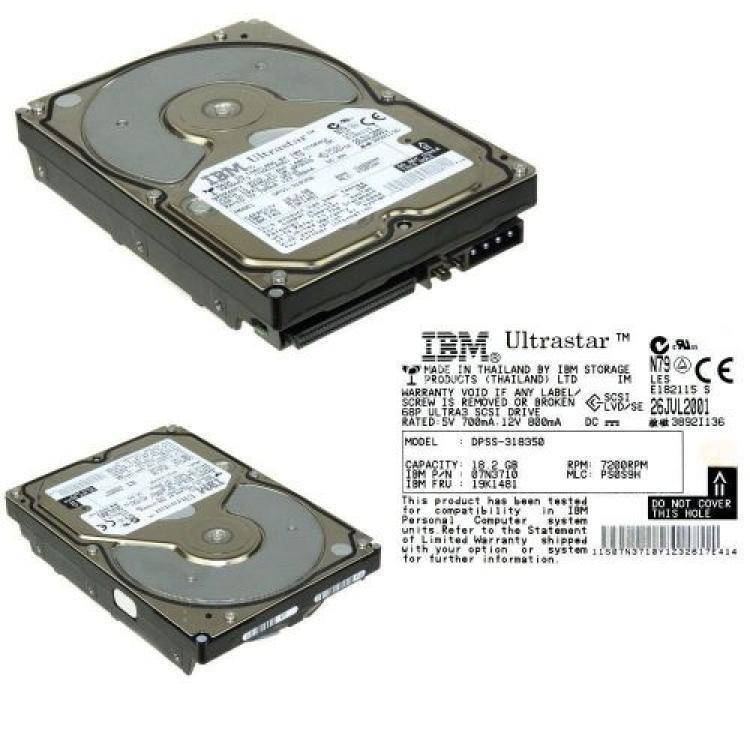 Жесткий Диск IBM Ultrastar 36LP 18,2Gb (U160/7200/4Mb) 68pin U160SCSI(07N3110)