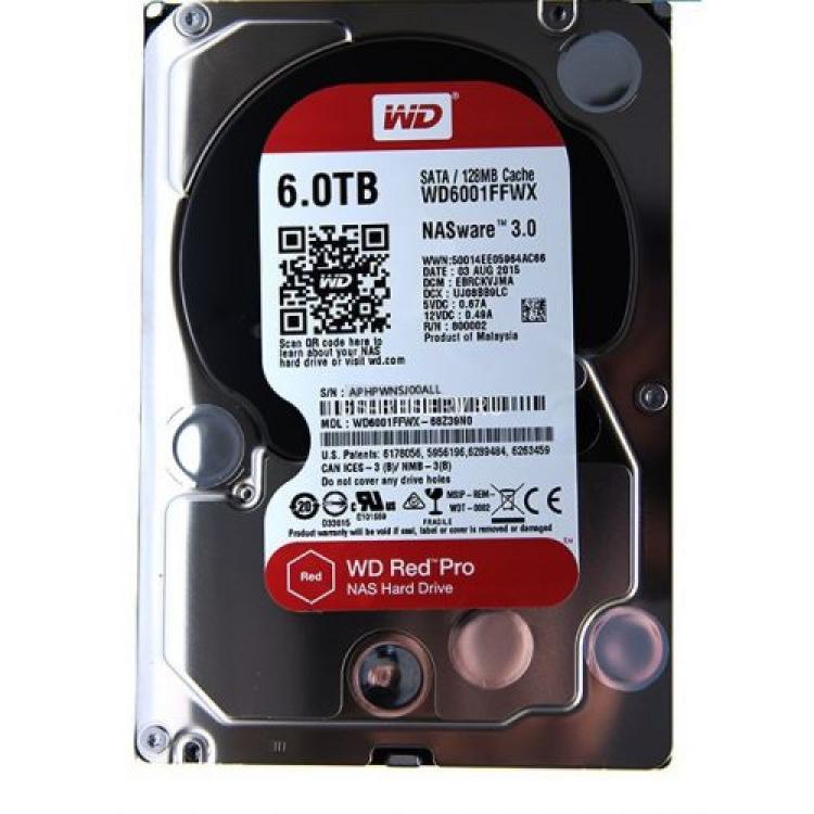 Жесткий Диск Western Digital Red Pro Nasware 3.0 6Tb (U600/7200/128Mb) AF NCQ 6G SATAIII(WD6001FFWX)