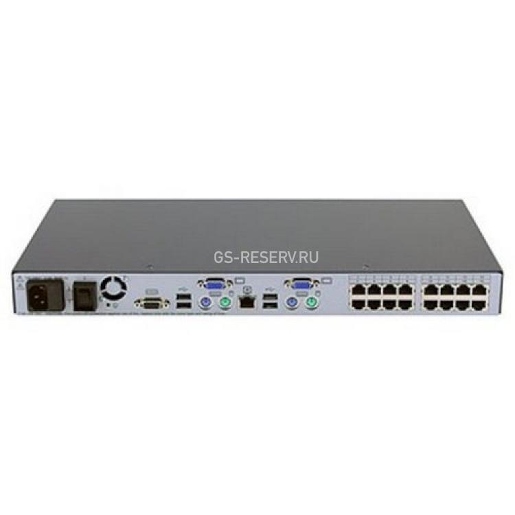 KVM Переключатель HP Server IP Console Switch Analog 0x2x16 16хPC USB/PS2 16xLAN 19" 1U(396631-001)