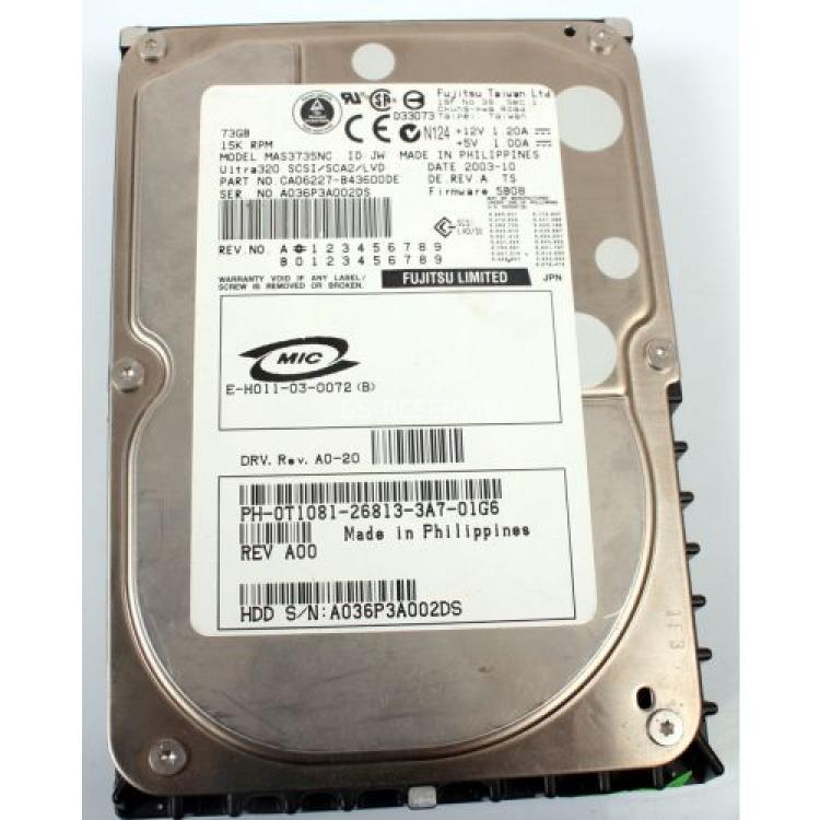 Жесткий Диск Fujitsu 73,5Gb (U320/15000/8Mb) 80pin U320SCSI(CA06227-B400)