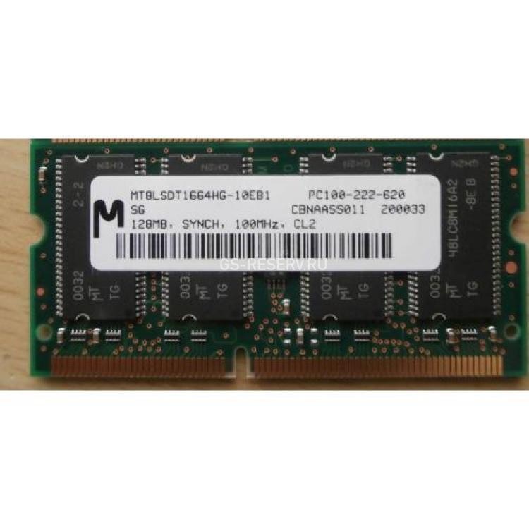 RAM SO-DIMM SDRAM Micron 128Mb PC100(MT8LSDT1664LHG-10EB1)