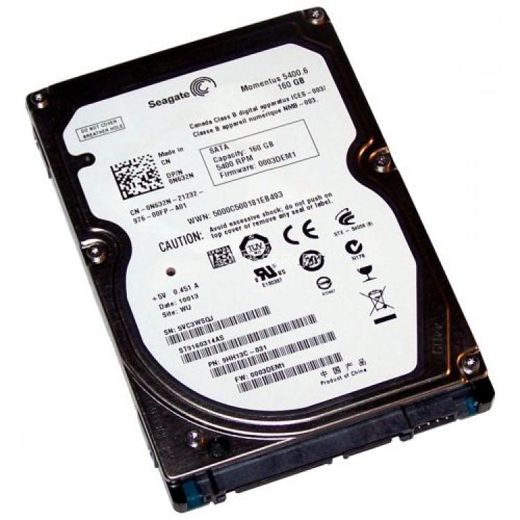 Жесткий Диск Seagate Momentus 5400.6 160Gb (U300/5400/8Mb) SATAII 2,5"(9HH13C)