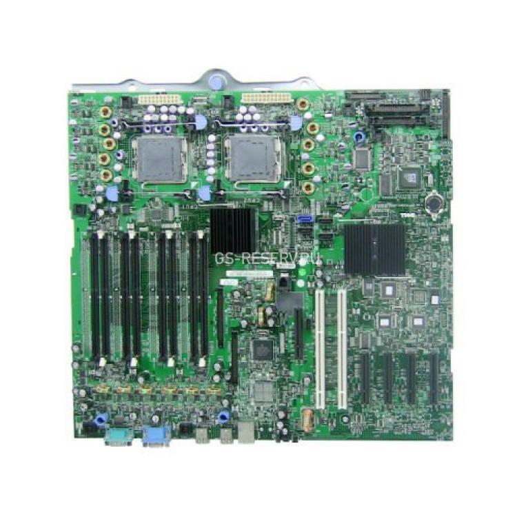 Материнская Плата Dell i5000P Dual Socket 771 8FBD 4SATAII 4PCI-E8x 2PCI-X SVGA 1GbLAN E-ATX 1333Mhz For PowerEdge 1900(TW855)