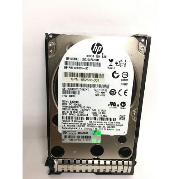 Жесткий Диск HP (Western Digital) XE WD3001BKHG-70D22V1 300Gb (U600/10000/32Mb) RAFF 6G SAS 2,5" For Gen4 Gen5 Gen6 Gen7 Integrity rx2800 i2 i4 rx6600 rx3600 rx2660(507284-001)