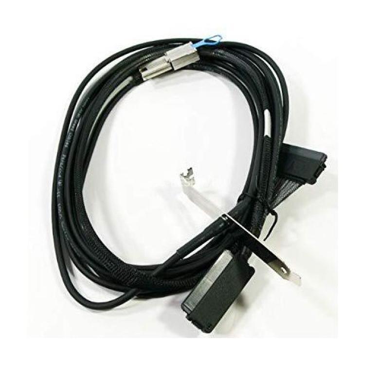 Кабель SAS HP 1xSFF-8088 (miniSAS) To 2xSFF-8484 (32Pin) (Корзина) 500cm/5m Connects Internally To SAS Hard Drive Cage (3x) And Externally To The Tape Device (1x) With Other Connector Attaching To HP SAS Controllers With SAS 4i(406595-002)