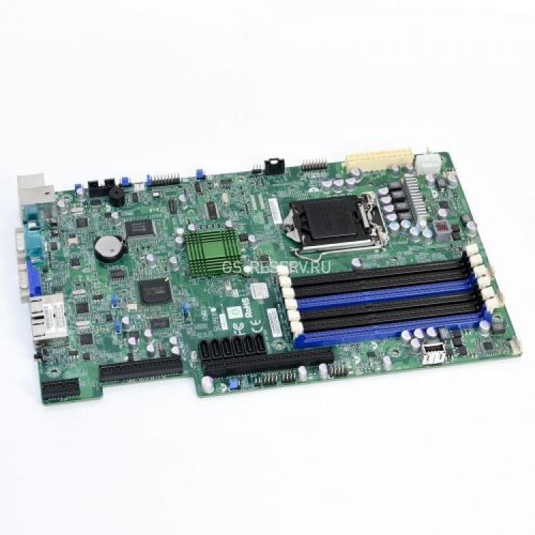 Материнская Плата SuperMicro i3420 S1156 6DualDDRIII 6SATAII PCI-E16x PCI-E8x UIO 2LAN1000 SVGA E-ATX 1U(X8SIU-F)