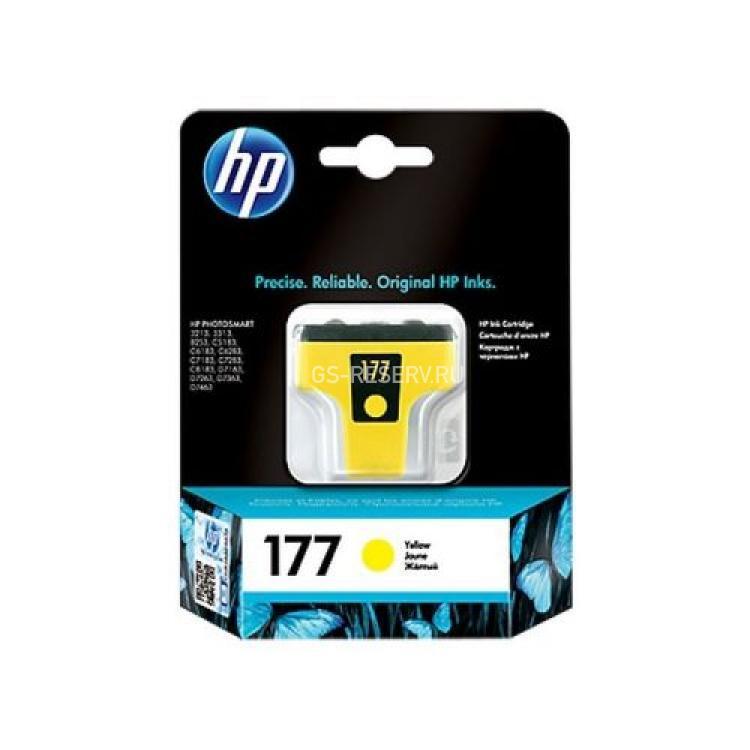 Картридж HP №177 For PhotoSmart 3313 3213 C5183 C6183 C6283 C7183 C7283 C8183 All-in-One D7163 D7363 D7263 D7463 8253 6ml Yellow(C8773HE)