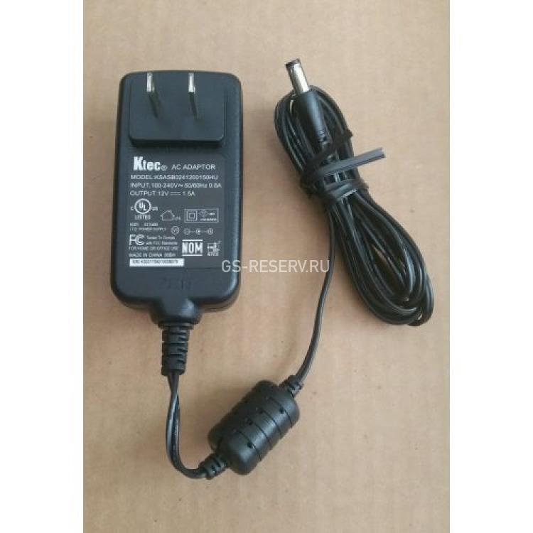 Блок Питания Seagate (Ktec) Input 100-240V 50/60Hz 0.6A Output 12v/1.5A For Seagate Western Digital USB Drives(KSASB0241200150HU)