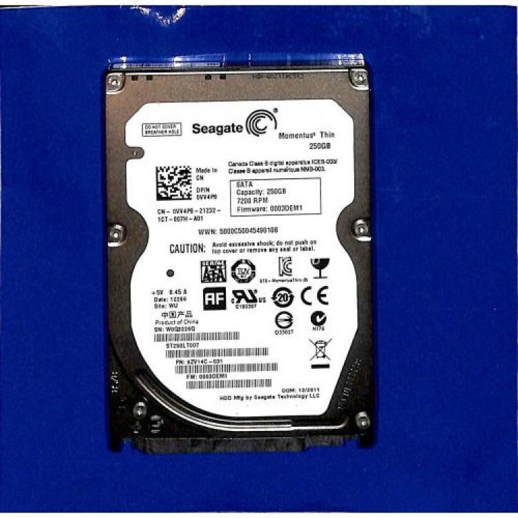 Жесткий Диск Seagate Momentus Thin 250Gb (U300/7200/16Mb) NCQ SATAII 2,5"(9ZV14C)