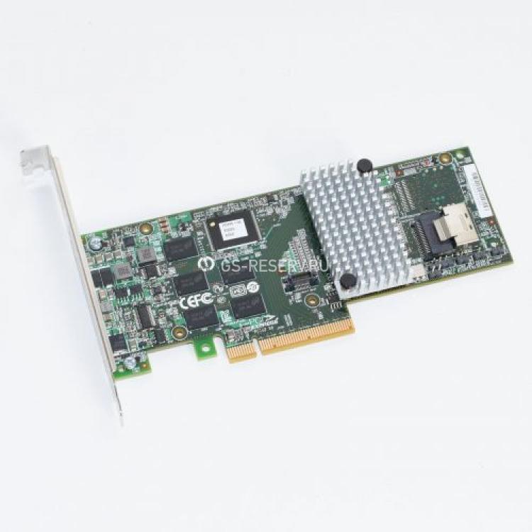 Контроллер SAS RAID LSI Logic LSISAS2108 CPU XOR PowerPC 800Mhz 512Mb Int-1xSFF8087 4xSAS/SATA RAID60 U600 SAS 2.0 PCI-E8x(LSI00216)