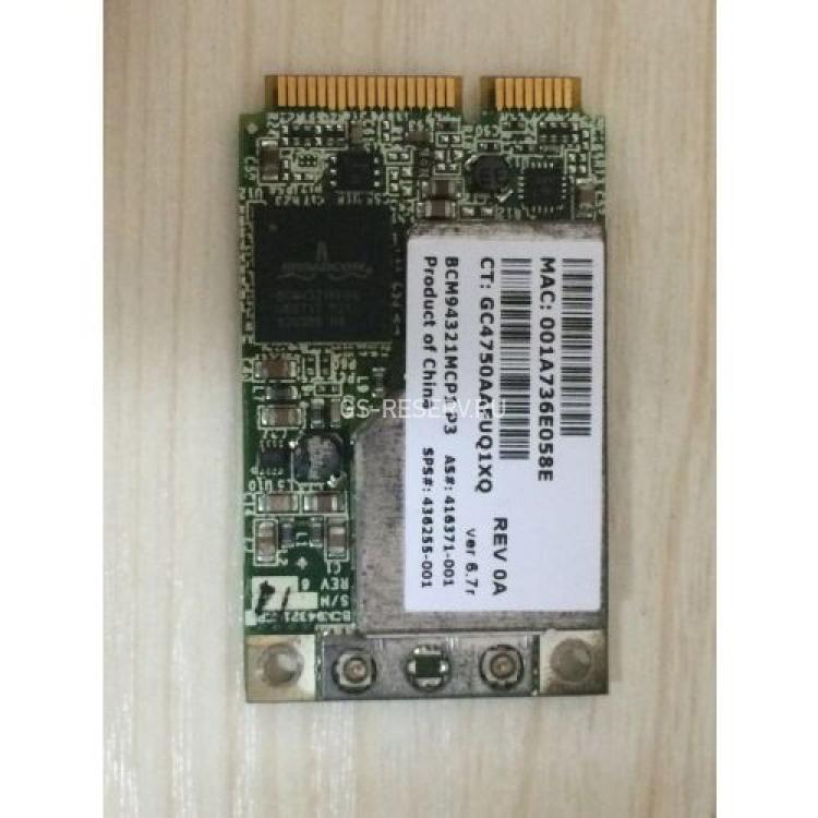 Модуль WiFi HP (Broadcom) 802.11a/b/g/n 300Mbit/s miniPCI-E(BCM94321MC)