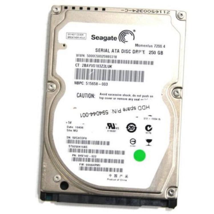 Жесткий Диск Seagate Momentus 7200.4 250Gb (U300/7200/16Mb) NCQ SATAII 2,5"(ST9250410AS)