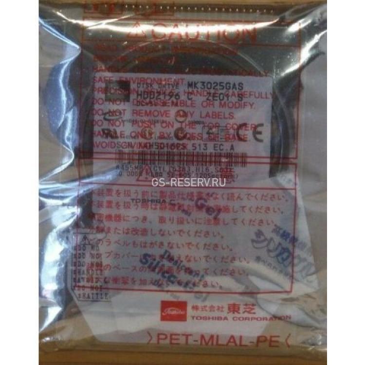 Жесткий Диск Toshiba 30Gb (U100/4200/2Mb) IDE 2,5"(MK3025GAS)