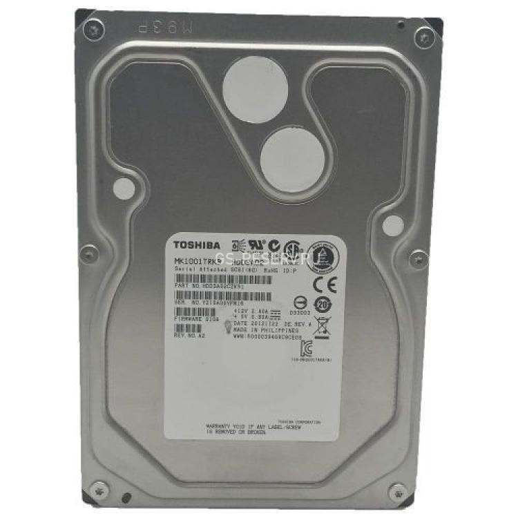 Жесткий Диск Toshiba 1Tb (U600/7200/16Mb) 6G SAS 3,5"(MK1001TRKB)