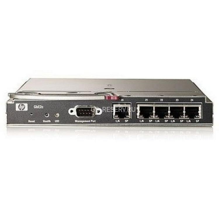 Модуль HP GbE2c Ethernet Blade Switch 5xRJ45 For BL860c BL685cG6 BL685cG5 BL680cG5 BL495cG5 BL490cG6 BL465cG6 BL465cG5 BL460cG6 BL460cG5 BL460c BL280cG6 BL260cG5 BL2x220cG5 BladeSystem c3000 c7000 Enclosure(410917-B21)