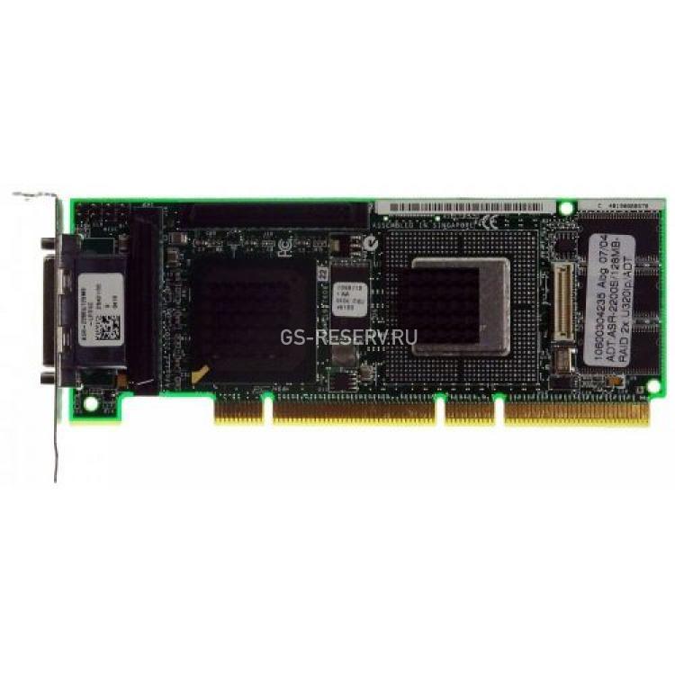 Контроллер RAID SCSI Adaptec ASR-2200S/128Mb 128Mb Int-2x68Pin Ext-2xVHDCI RAID50 UW320SCSI LP PCI/PCI-X(ASR-2200S/128Mb)